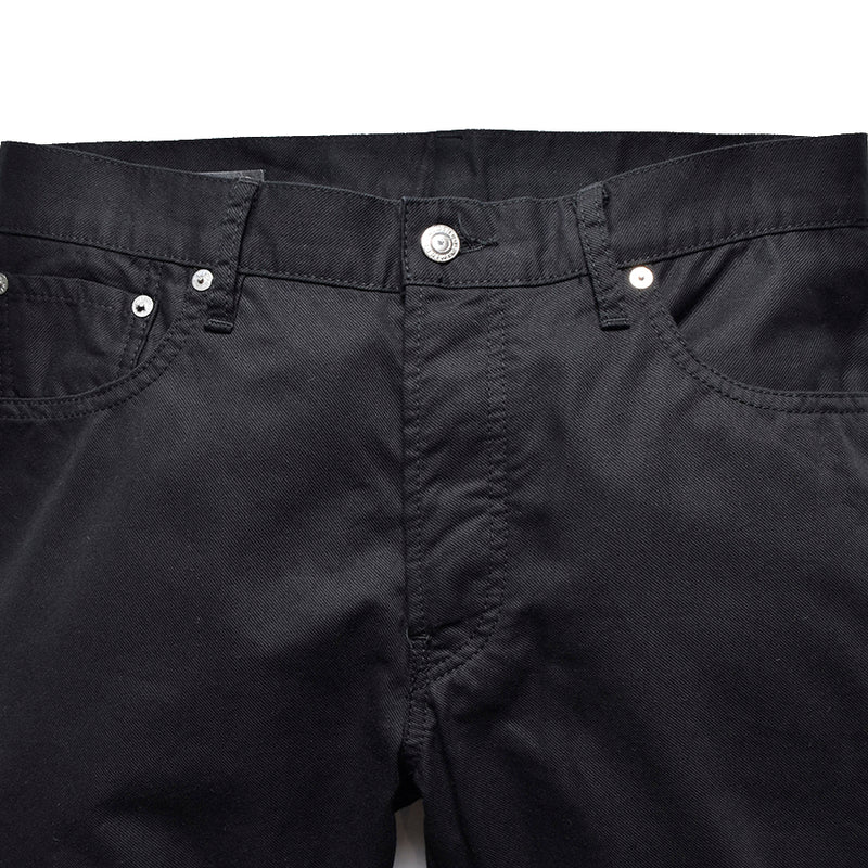 【MMW限定販売】Pontoglio Cotton Cashmere STR Twill N.Slim Tapered 5pocket ブラック