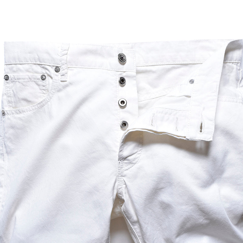 【MMW限定販売】Pontoglio Cotton Cashmere STR Twill N.Slim Tapered 5pocket ホワイト