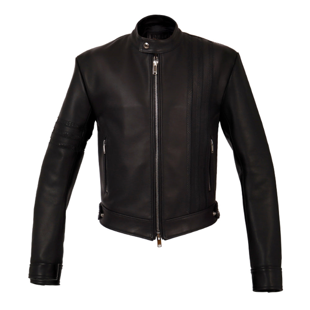 定価115500円 DIESEL 牛革　カウレザー　シングルライダース　S 黒 F0 RACING シングルライダース カウレザー × パイソン ブラック