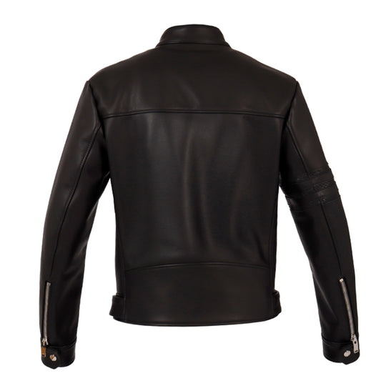 F0 RACING シングルライダース カウレザー × パイソン ブラック