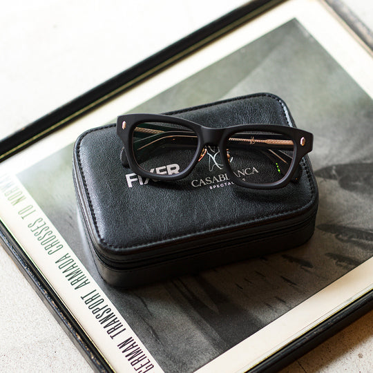 FIXER × CASABLANCA SUBPOP サングラス MATTE BLACK / LIGHT GRAY LENS