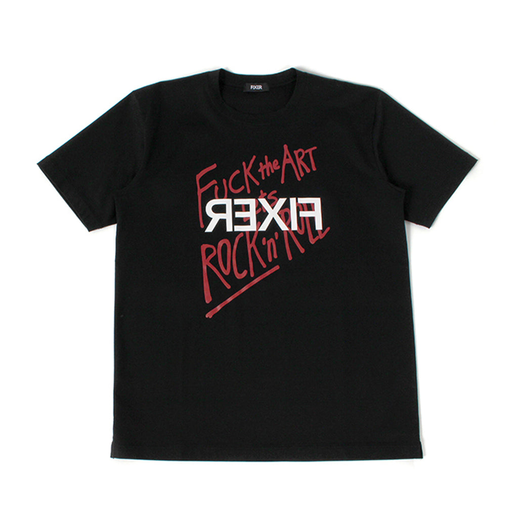 FTS-13 FUCK the ART Reverse Print T-shirt Black – MINIMAL WARDROBE