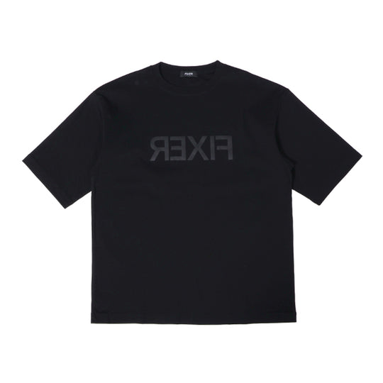 FTS-16 Reverse Print Oversized T-shirt ALLBLACK