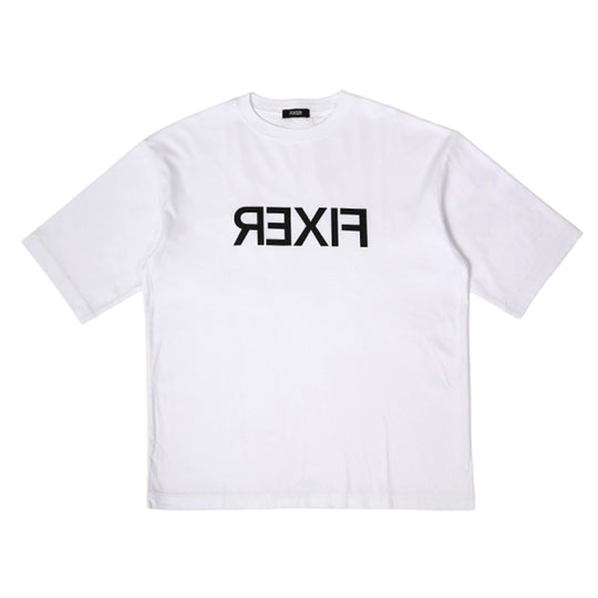 FTS-16 Reverse Print Oversized T-shirt WHITE
