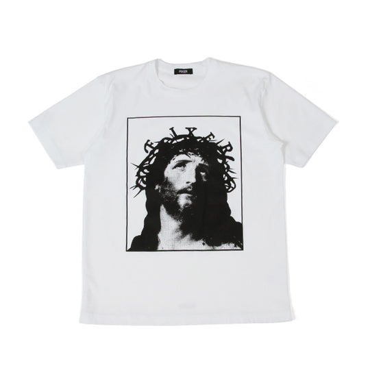 FTS-17 JESUS Print T-shirt WHITE