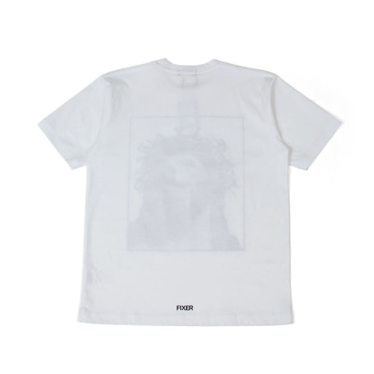 FTS-17 JESUS Print T-shirt WHITE