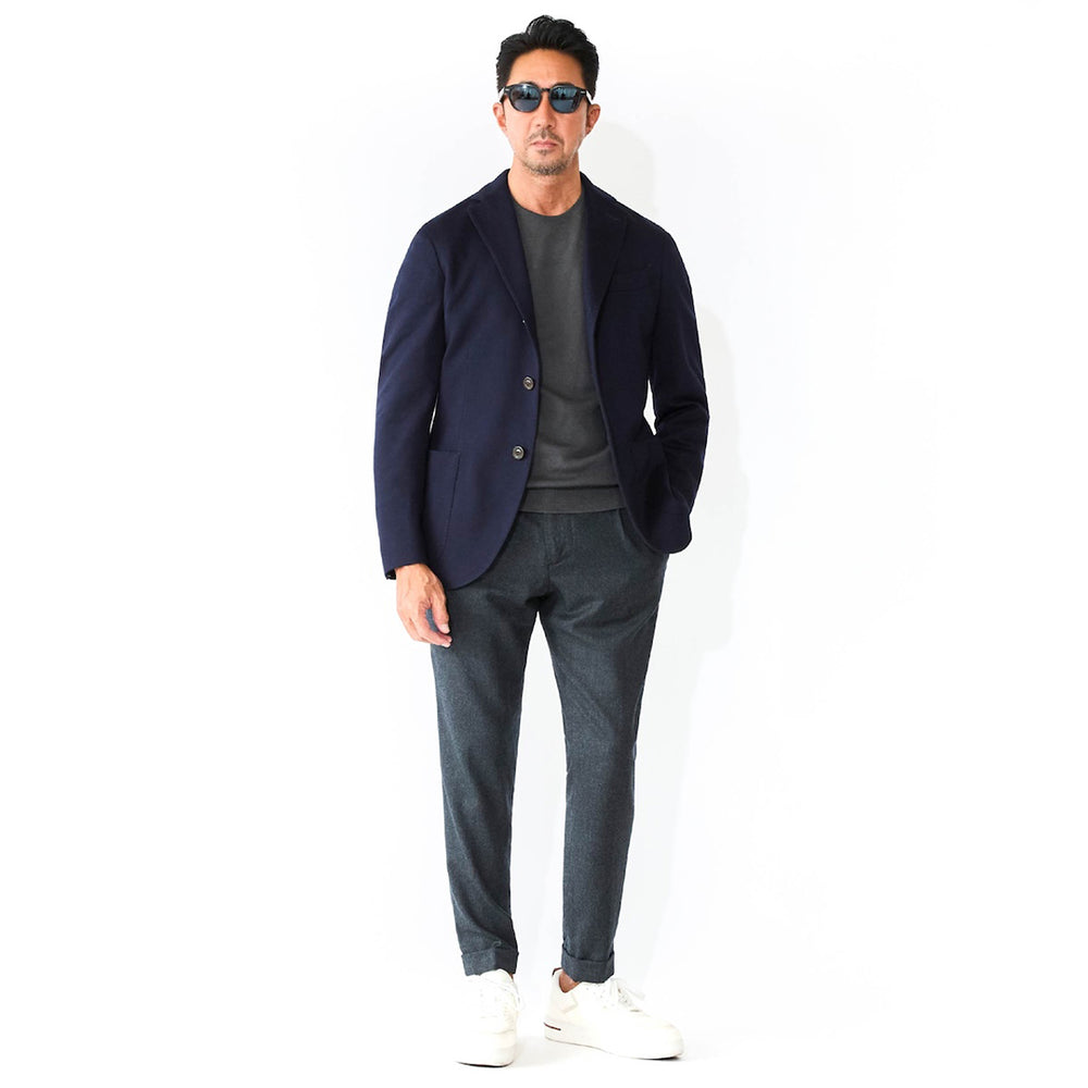 干場別注】ドビージャージー ジャケット ネイビー – MINIMAL WARDROBE