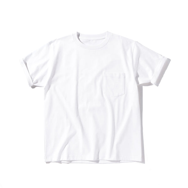 【新モデル】干場×サトシーノが作るポケット付きTシャツ<br>T-2　 ホワイト