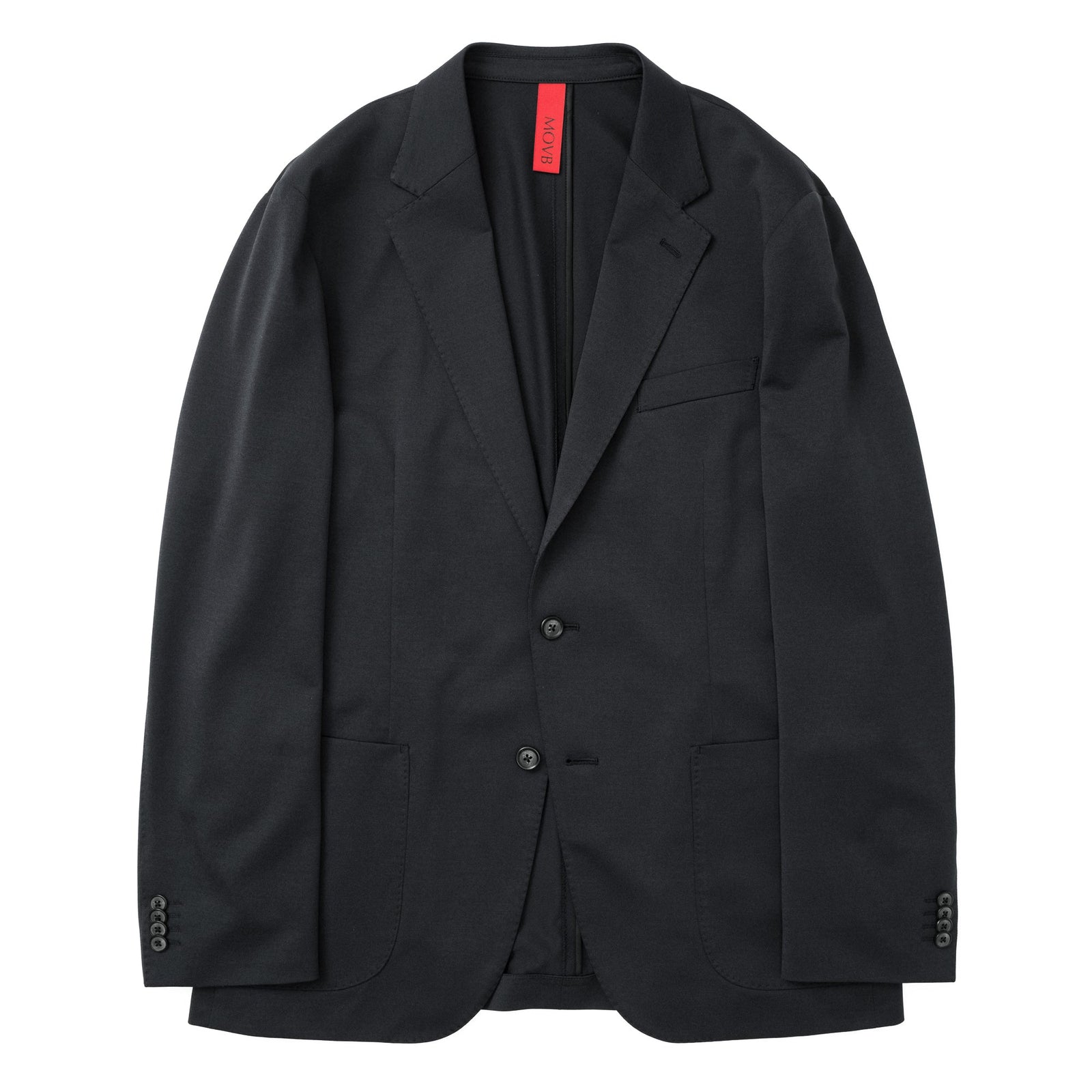 Anti-Wrinkle Jersey シングル2Bジャケット チャコールグレー