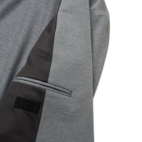 Anti-Wrinkle Jersey シングル2Bジャケット ライトグレー