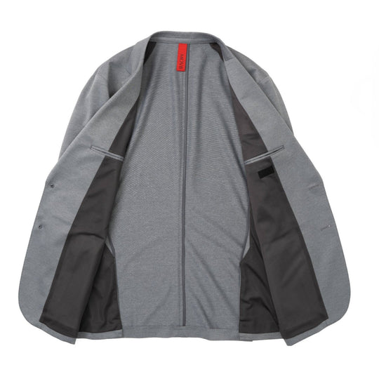 Anti-Wrinkle Jersey シングル2Bジャケット ライトグレー