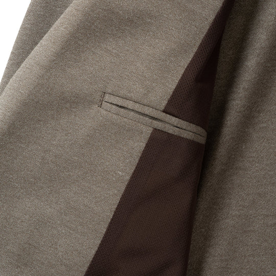 Anti-Wrinkle Jersey シングル2Bジャケット モカ