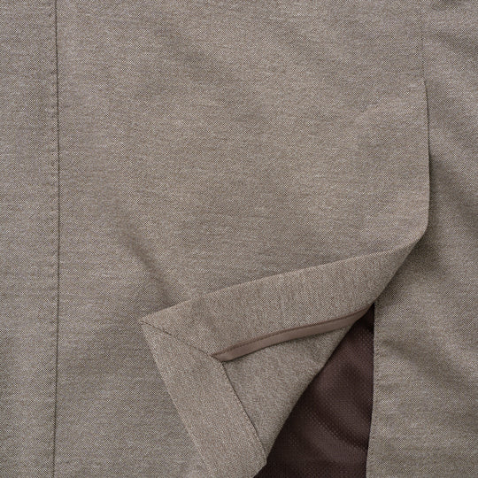 Anti-Wrinkle Jersey シングル2Bジャケット モカ