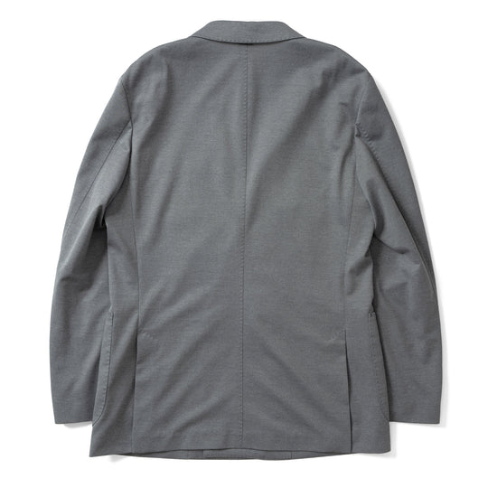Anti-Wrinkle Jersey ダブル4Bジャケット ライトグレー