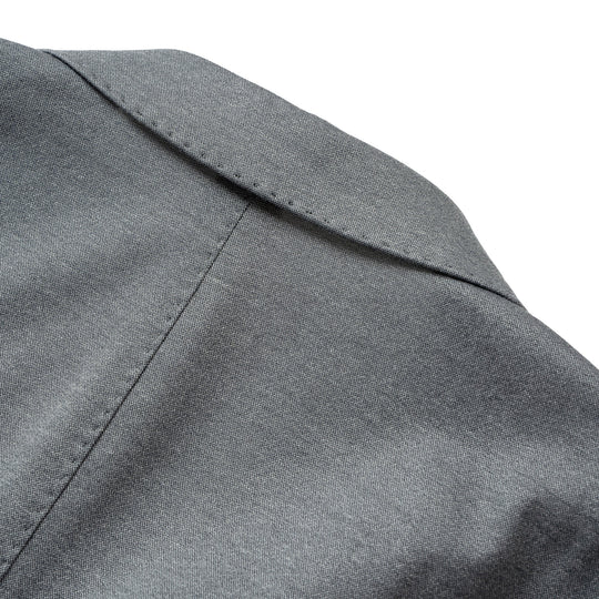 Anti-Wrinkle Jersey ダブル4Bジャケット ライトグレー