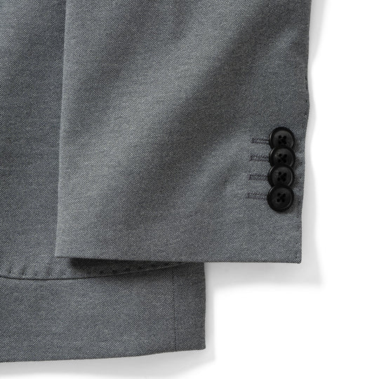 Anti-Wrinkle Jersey ダブル4Bジャケット ライトグレー