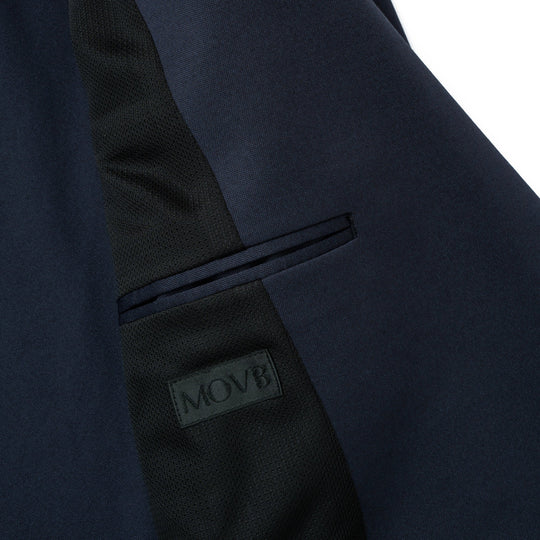 Anti-Wrinkle Jersey ダブル4Bジャケット ネイビー