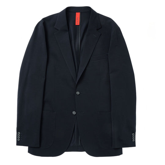 Air-Dense Cotton Jersey シングル2Bジャケット ネイビー