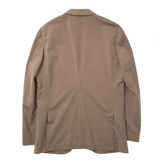 Air-Dense Cotton Jersey シングル2Bジャケット モカ