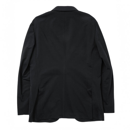Air-Dense Cotton Jersey シングル2Bジャケット ブラック