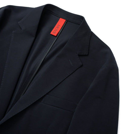 Air-Dense Cotton Jersey シングル2Bジャケット ネイビー