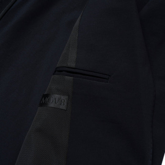 Air-Dense Cotton Jersey シングル2Bジャケット ネイビー