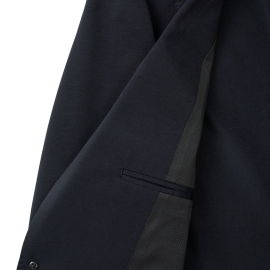 Air-Dense Cotton Jersey シングル2Bジャケット ネイビー