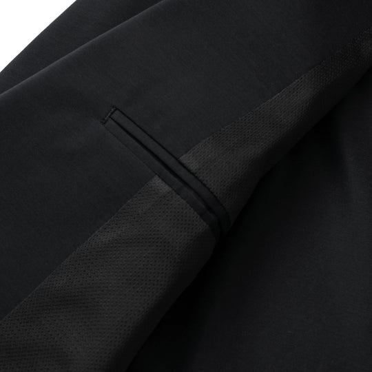 Air-Dense Cotton Jersey シングル2Bジャケット ブラック