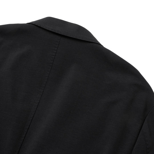 Air-Dense Cotton Jersey シングル2Bジャケット ブラック