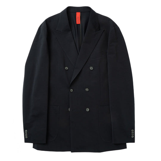 Air-Dense Cotton Jersey ダブル6Bテーラードジャケットネイビー
