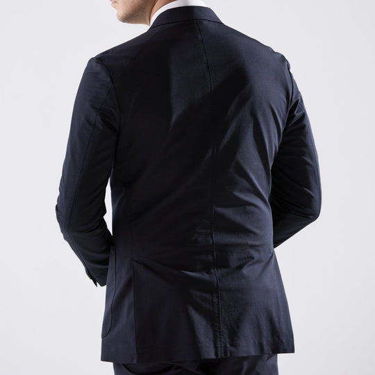 Air-Dense Cotton Jersey ダブル6Bテーラードジャケットネイビー