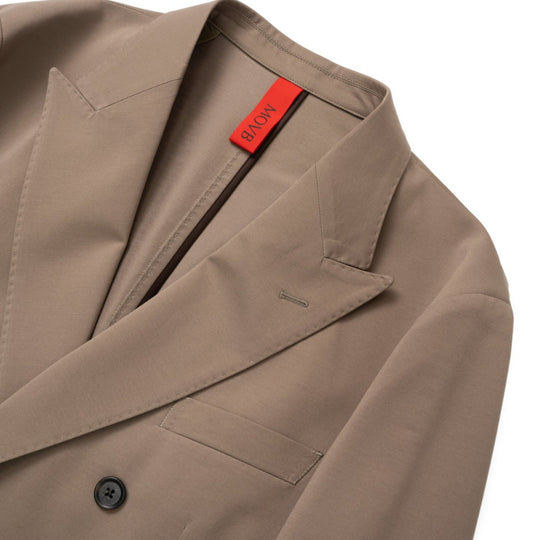 Air-Dense Cotton Jersey ダブル6Bテーラードジャケットモカ