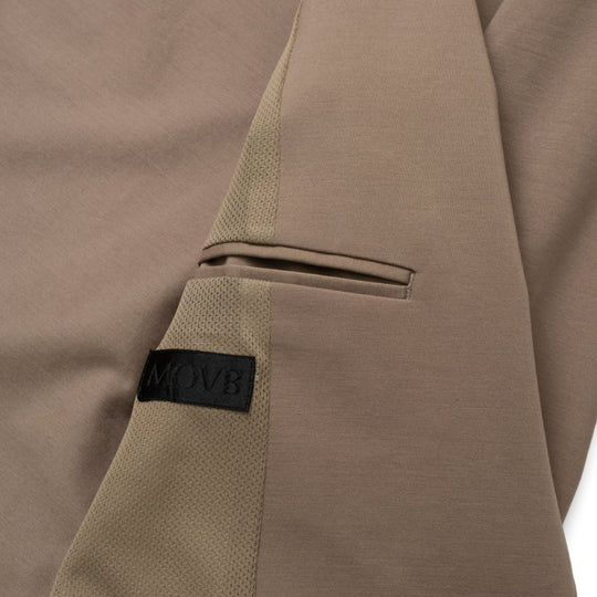 Air-Dense Cotton Jersey ダブル6Bテーラードジャケットモカ