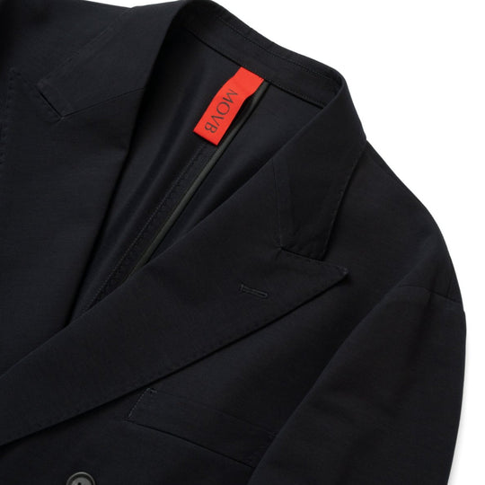 Air-Dense Cotton Jersey ダブル6Bテーラードジャケットネイビー