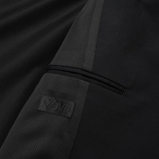 Air-Dense Cotton Jersey ダブル6Bテーラードジャケット ブラック