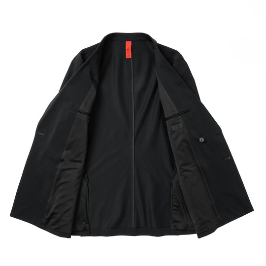 Air-Dense Cotton Jersey ダブル6Bテーラードジャケット ブラック