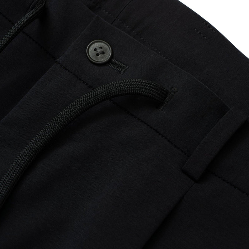 Air-Dense Cotton Jersey サイドギャザースラックス ネイビー