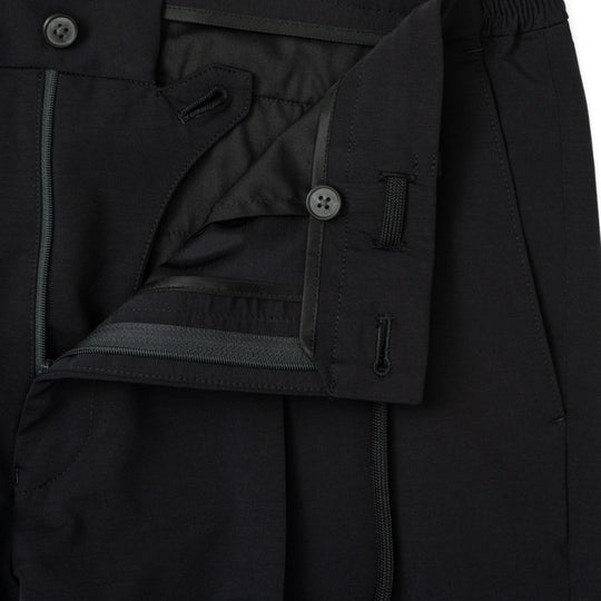 Air-Dense Cotton Jersey サイドギャザースラックス ネイビー