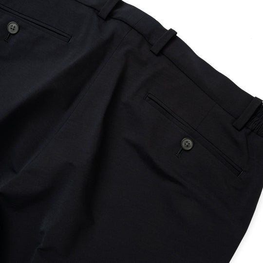 Air-Dense Cotton Jersey サイドギャザースラックス ネイビー