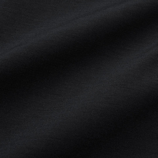 Air-Dense Cotton Jersey サイドギャザースラックス ブラック