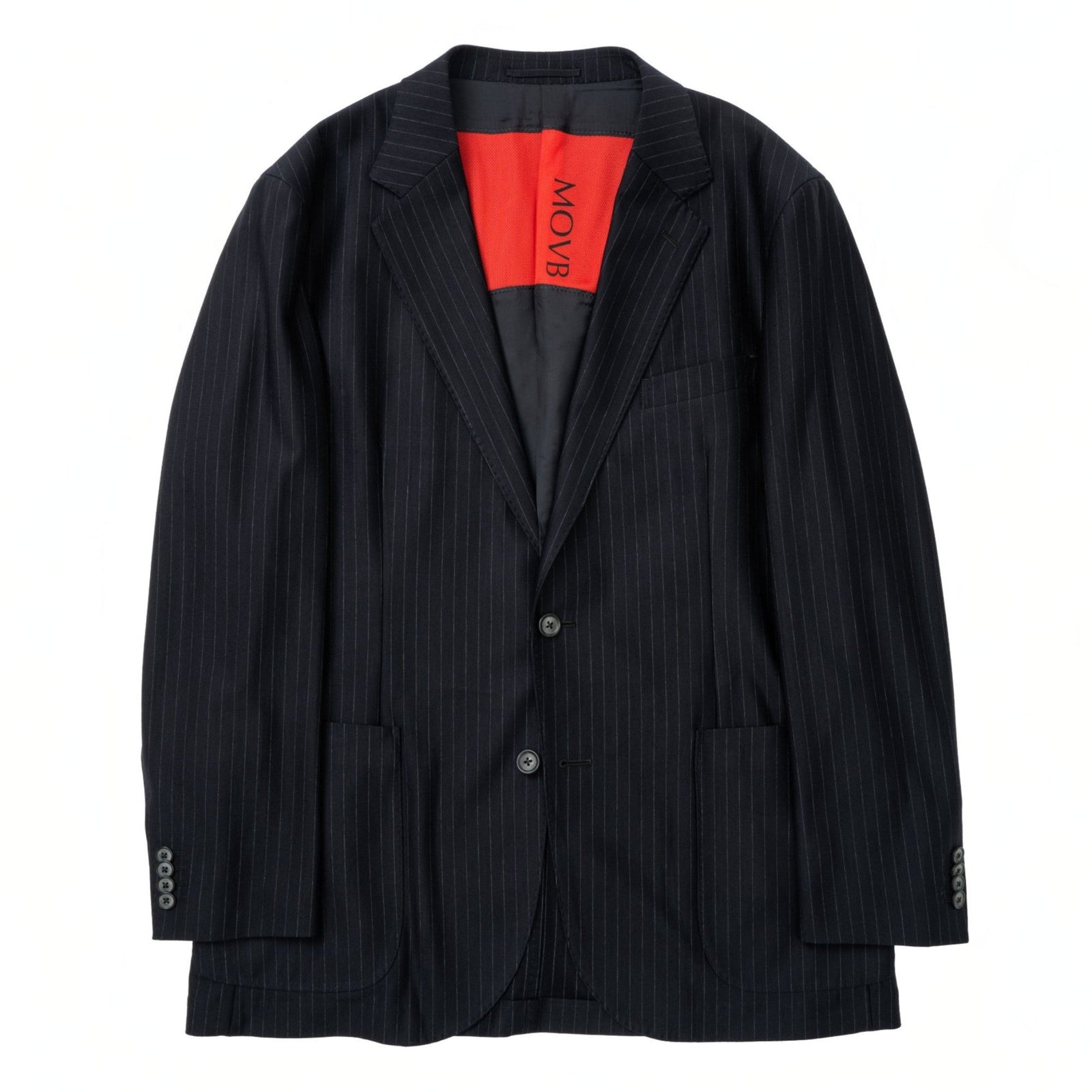 Helix Wool Jersey Banker Stripe シングル2Bテーラードジャケット