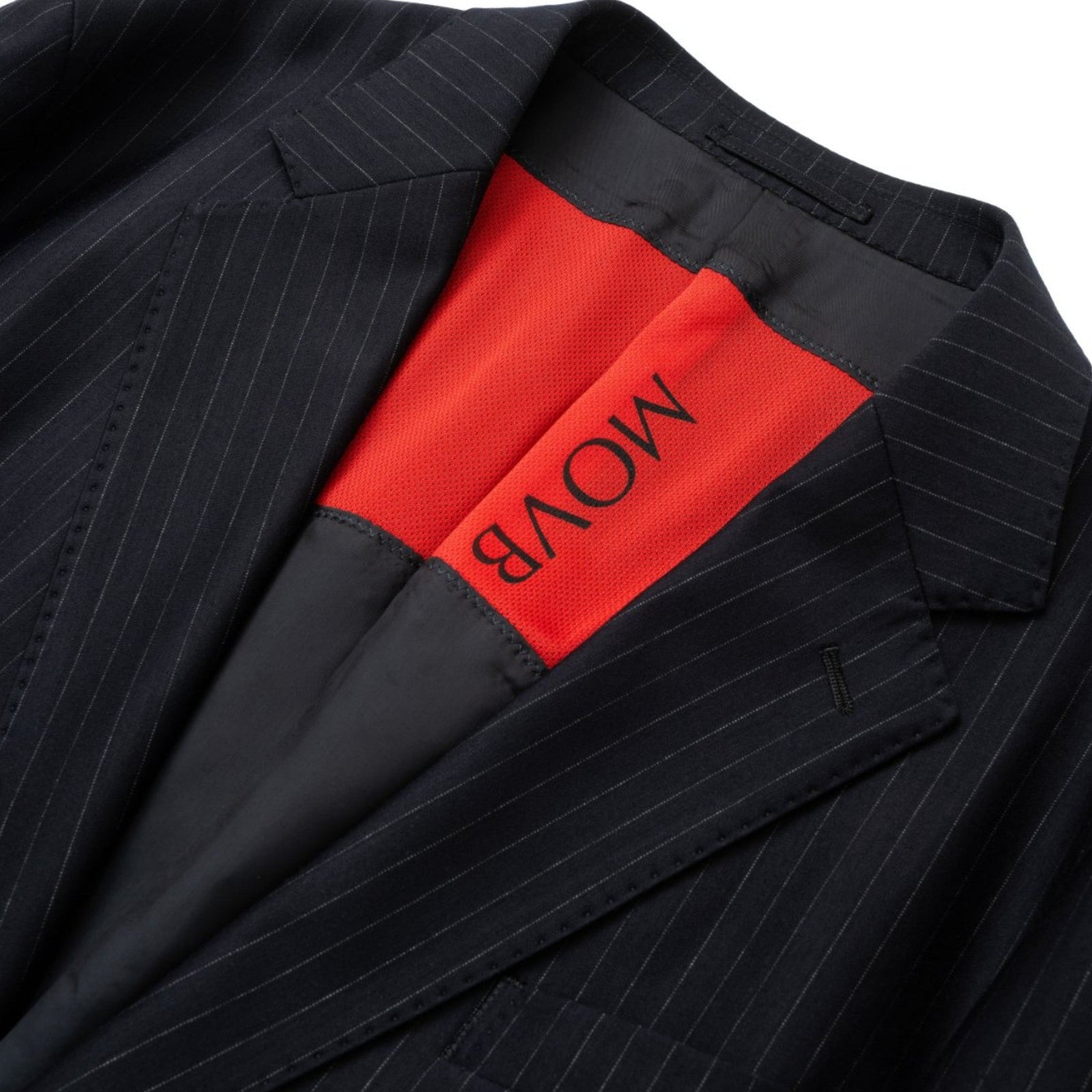 Helix Wool Jersey Banker Stripe シングル2Bテーラードジャケット