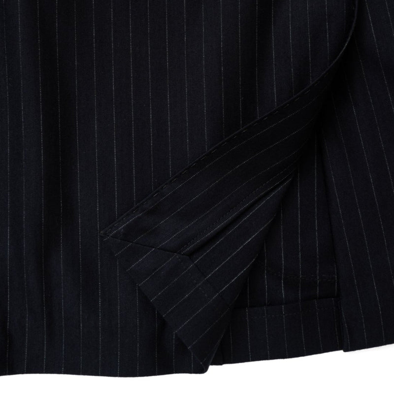 Helix Wool Jersey Banker Stripe シングル2Bテーラードジャケット