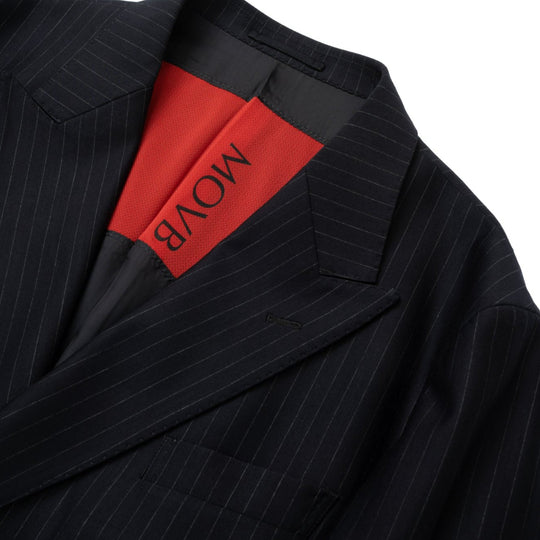 Helix Wool Jersey Banker Stripe ダブル6Bテーラードジャケット
