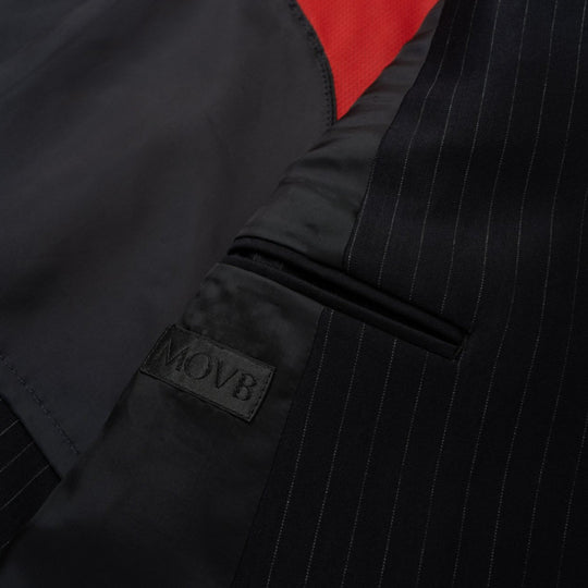 Helix Wool Jersey Banker Stripe ダブル6Bテーラードジャケット