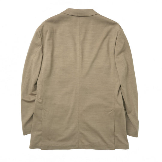 Helix Wool Jersey Plain シングル2Bテーラードジャケット ベージュ