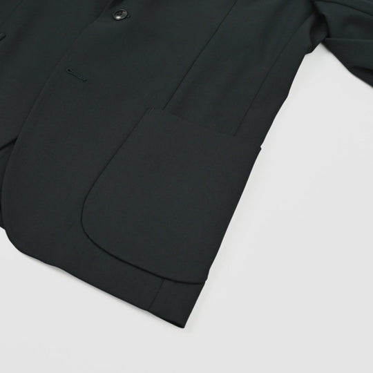 ZERO-TRIA Strech Hybrid Twill シングル２B モダンテーラードジャケット コスモネイビー