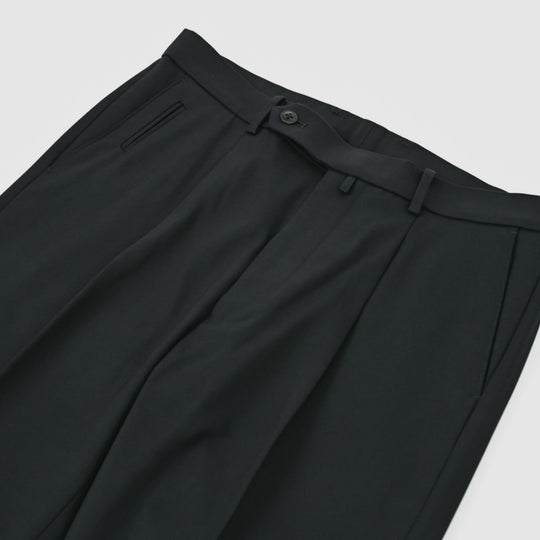 ZERO-TRIA Strech Hybrid Twill １プリーツモダン テーパードスラックス コスモネイビー