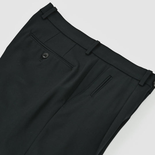 ZERO-TRIA Strech Hybrid Twill １プリーツモダン テーパードスラックス コスモネイビー