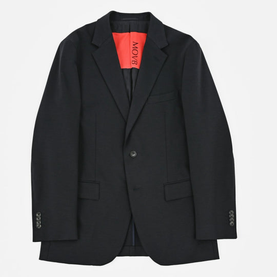 Duplex Cotton Jersey  シングル2Bノッチド・トラベルジャケット コスモネイビー